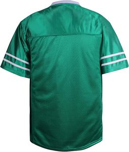 Camiseta Deportiva de Fútbol con Cuello en V Verde, de Malla, Manga Corta, Ligera, de Poliéster, Jersey Deportivo de Malla - Product Image 4