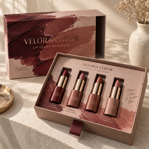 Caja de Embalaje Personalizada con Cajón Deslizante para Guardar Labiales VELORA - Product Image 1