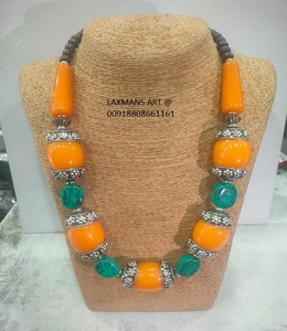 Nouveau design tibétain collier de perles de mode de l'Inde collier de mode pendentif collier ras du cou en gros de l'Inde - Product Image 2