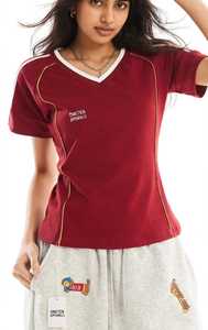 Camiseta Deportiva Casual de Punto para Mujer, con Capucha Roja, Manga Larga, Forro Polar Transpirable para Invierno, con Rayas Laterales - Product Image 4