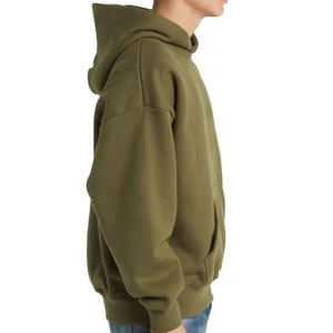 <b>Mens</b> Regular Fit Solid Winter <b>Fleece</b> Hoodie Streetwear Style Heavy Fabric OEM Sports Warm Breathable Hooded Wear Wholesale - Product Image 2