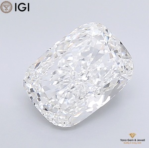 Diamante CVD Cultivado en Laboratorio de Alta Calidad, 4.00 Quilates, Corte Cojín, con Certificado IGI, Claridad VVS1, Color E, Perfecto para Anillos Solitarios - Product Image 1