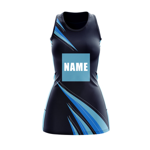 Women's Sleeveless Breathable <b>Athletic</b> Netball Dress Premium 100% Polyester Seamless Sublimation Team Jersey - Product Image 3