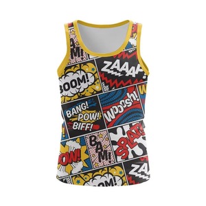 Camisetas sin Mangas Personalizadas para Hombre, Sublimadas, Tallas Grandes, Transpirables, de Secado Rápido, Ecológicas, de Spandex/Poliéster, Estilo Urbano - Product Image 4
