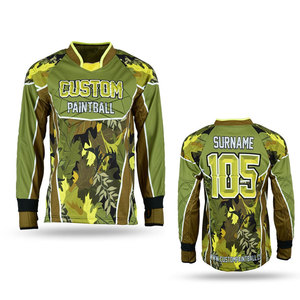 Maillot de paintball personnalisé par sublimation - Maillot de sport en coton/PU/PVC de qualité supérieure, doux, respirant, séchage rapide, caractéristiques des maillots d'équipe - Product Image 6