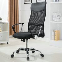Chaise de bureau ergonomique Chaise de personnel confortable avec design en maille élégant Chaise de gestionnaire de maison simple Utilisation exécutive Matériau en acier