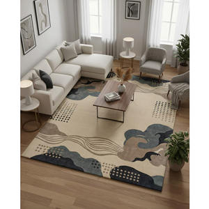 Tapis en laine tufté à la main de qualité supérieure, couleur unie, antidérapant, adapté aux animaux domestiques, tapis moderne pour salon, décoration de la maison, cadeau de Noël, utilisation en pique-nique - Product Image 1