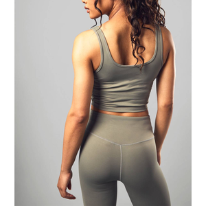 Sujetador deportivo sexy de diseño elástico para mujer 2026, de algodón/spandex, ecológico, con logo frontal, de alta resistencia, para yoga, con MOQ bajo. - Product Image 5
