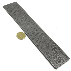 Burraq OEM Cuchillo de Acero de Damasco de 12 Pulgadas Hecho a Mano Personalizado, Hoja Fija para Fabricación de Cuchillos, DIY Industrial, Personalizado de 24 Pulgadas - Product Image 4