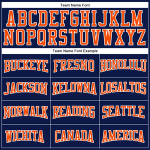 Dernier maillot de football américain blanc, orange et marine, en maille, authentique, avec logo personnalisé, maillot de football américain très vendu - Product Image 3