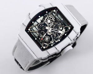 Top Designer Style Luxurious NTPT White Carbon Fiber <b>Skeletonized</b> Sporty Casual Business <b>Automatic</b> Mechanical <b>Watch</b> for Men - Product Image 2