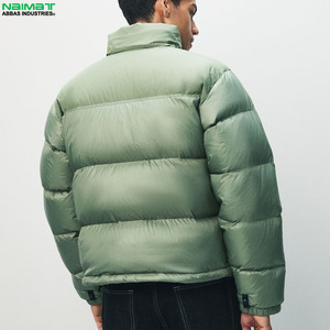 High Quality Solid Slim Fit Puffer <b>Jacket</b> <b>Men</b> Ultra Light Down Padding Hooded Windproof Casual Winter Parka - Product Image 5