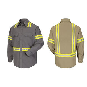 Camiseta Polo de Seguridad Reflectante de Manga Larga, Algodón, Alta Visibilidad, Ropa de Trabajo de Seguridad, Alta Calidad, Venta al Por Mayor de Fábrica - Product Image 2