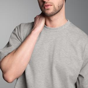 Camisetas de Manga Corta para Hombre, Talla Grande, Corte Regular, 100% Algodón Ecológico, Tejido de Punto, Cuello Redondo, Secado Rápido - Product Image 3