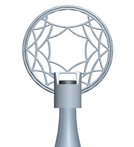 Bouchon de bouteille de vin en acier inoxydable écologique, accessoires pour bouchons de vin, bouchon de bouteille attrape-rêves - Product Image 1