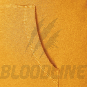 Sweat-shirt à capuche unisexe Bloodline, jaune, hiver, fermeture éclair, coupe classique, couleur unie, décontracté, poche avant, respirant, en polaire - Product Image 6