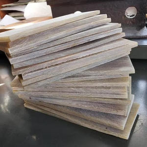 แผ่นเขาควายสี่เหลี่ยมผืนผ้าสีธรรมชาติ ทำด้วยมือ สไตล์โมเดิร์น สำหรับกรอบแว่นตา ช้อนส้อม เครื่องประดับ ด้ามมีดงานฝีมือ - Product Image 3