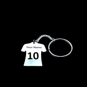 Porte-clés personnalisé Bindi Jewels en argent sterling 925 avec nom et numéro de maillot, mignon, tendance et étanche - Product Image 3