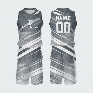 Uniforme de Baloncesto para Hombre, Servicio OEM, 100% Poliéster, Secado Rápido, Sin Mangas, Ropa Deportiva, Estampado Sublimado, Cuello Redondo - Product Image 1
