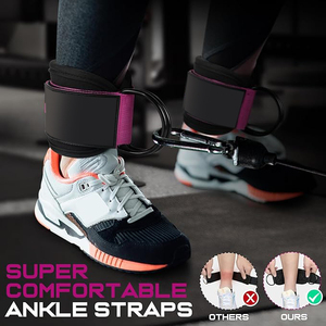 Adjustable Thigh Pulley Heavy Duty Ankle Straps Fitness <b>Weight</b> Workout Cable Ankle Straps for Cable Machine - Product Image 3