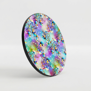 Posavasos Redondo de MDF con Diseño Moderno Hecho a Mano, con Motivo Floral en Acuarela, 9 cm de Diámetro, 3 mm de Grosor, Personalizable, de REHMAN CRAFT India - Product Image 5