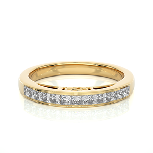 Anillo de Aniversario de Oro de 18K con Diamante Natural de 0.32CT, Corte Princesa, Joyería de Diamantes Personalizada para Compromiso y Boda para Mujer - Product Image 3