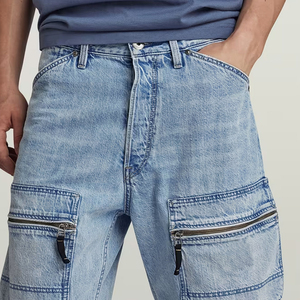 Pantalones Cortos de Mezclilla para Hombre, Color Azul Cielo 2026, de la Mejor Calidad, Ecológicos, Casuales, para Verano, Servicio OEM, Diseño Personalizado, con Bolsillos Tipo Cargo - Product Image 3
