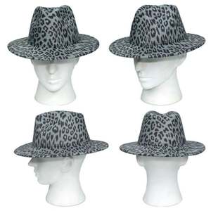 Sombreros Fedora Casuales para Niños con Estampado de Leopardo en Ambos Lados, Estilo Moderno y de Tendencia, Unisex - Product Image 2