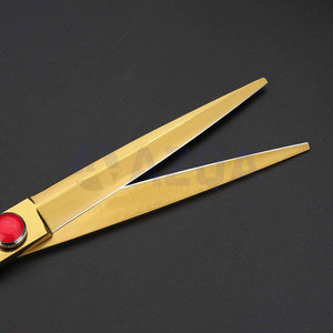 Ciseaux de coiffure professionnels en acier inoxydable plaqué or pour salon de coiffure, ciseaux de coupe de cheveux pour usage en salon - Product Image 5