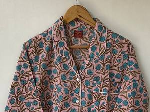 Conjunto de Pijama de Mujer Naaz Textile con Estampado de Tigre, Suave y Transpirable, Ropa de Dormir Informal de Verano, Camisones de Algodón hasta la Rodilla - Product Image 5