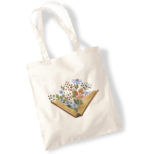 Sac de courses réutilisable avec motif imprimé et poignées, sac fourre-tout en toile personnalisé, sac de courses réutilisable - Product Image 1