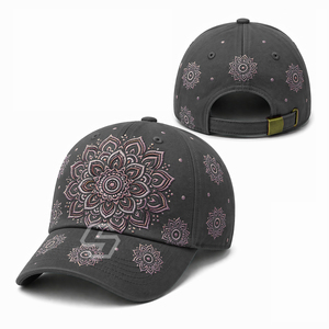Casquette de baseball 6 panneaux structurée en coton 100 % personnalisable OEM/ODM avec fermeture snapback pour le sport toutes saisons - Product Image 1