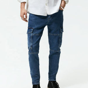 Jeans en denim classiques pour hommes en gros, avec logo personnalisé, respirants et imperméables pour la saison estivale, prix compétitif, Pakistan - Product Image 1