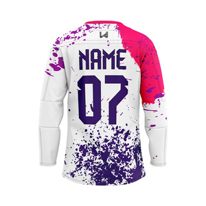 Maillots de hockey sur glace professionnels personnalisés, respirants, à séchage rapide, antibactériens, imprimés par transfert thermique, en maille 100% polyester - Product Image 5