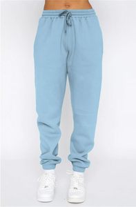 Ensemble de survêtement bleu clair à capuche pour femme, décontracté, couleur unie, manches longues, avec cordon de serrage et poches latérales - Product Image 4