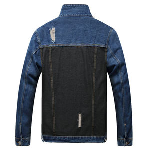 Chaqueta de Lona Vaquera para Hombre, Estilo Urbano, Cuello Alto, Cómoda, de Alta Calidad, Estilo Personalizado con Dibujos Animados en la Parte Delantera - Product Image 5