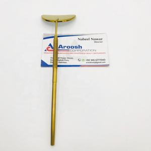 Pinzas de Punta puntiaguda para pestañas de artista de belleza sostenible al por mayor, extensión de pestañas con etiqueta privada y espejo dorado de media luna - Product Image 2