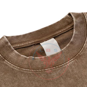 เสื้อยืดแฟชั่นสีพื้นสำหรับผู้ชาย ล้างสีแบบแอซิด ใส่ได้ในฤดูร้อน ผลิตในประเทศปากีสถาน ผ้าฝ้าย 100% เป็นมิตรกับสิ่งแวดล้อม แห้งเร็ว ระบายอากาศได้ดี - Product Image 3