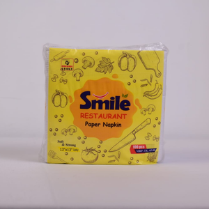 Restaurant <b>Paper</b> Napkins Soft Strong 1ply 13 x 13 Inch Disposable Facial <b>Tissues</b> <b>Yellow</b> Pack for Dining - Product Image 2