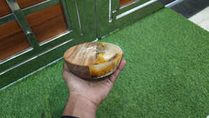 Mang nhãn hiệu chất lượng tốt nhất bằng gỗ Epoxy Bát nhựa với trắng ổi trong tất cả các kích thước trong hình dạng 13 cm dia bằng gỗ Bát nhựa - Product Image 5