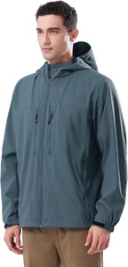Top Ranking Men <b>Winter</b> Windbreaker Rain <b>Jacket</b> Stand Zipper Front Eco-Friendly Breathable Hooded <b>Jacket</b> Hot Selling New Arrival - Product Image 4