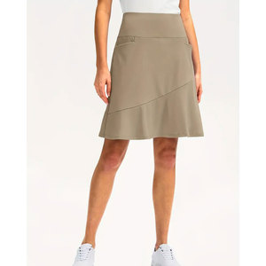 Vente en gros de jupes courtes en denim de coton tendance pour l'été, jupes pour femmes avec poches - Product Image 3