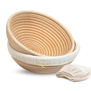 Cesta de Ratán Natural para Fermentar Pan, Cesta para Hornear Pan de Levadura, Utensilios de Panadería Ecológicos - Product Image 3