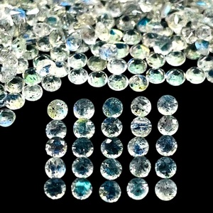 Labradorita Natural de 2mm, Corte Diamante Redondo, Piedras Preciosas Sueltas Calibradas, Lote de Labradorita al por Mayor para la Fabricación de Joyas - Product Image 5