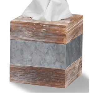 Boîte à mouchoirs en métal galvanisé, style unique pour toutes les saisons, idéale pour les mariages, les réceptions et la restauration. - Product Image 6