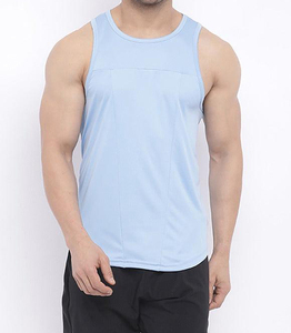 เสื้อกล้ามผู้ชายแบบลำลองน้ำหนักเบา ทนทาน เป็นมิตรกับสิ่งแวดล้อม แห้งเร็ว ระบายอากาศได้ดี ผลิตจากผ้าสแปนเด็กซ์/คอตตอน/โพลีเอสเตอร์ ปรับแต่งสี/โลโก้ได้ - Product Image 3