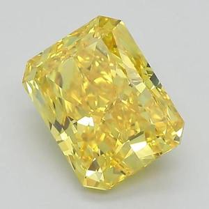 Diamante Amarillo Radiante de Corte Brillante, Cultivado en Laboratorio, Certificado por IGI, Diamante Amarillo Suelto para Anillo de Compromiso Personalizado, 1-5 Quilates, VVS VS - Product Image 1