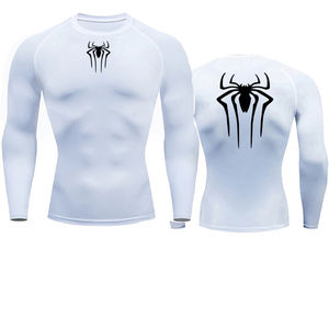 T-shirt de course à manches longues pour homme, protection solaire, seconde peau, fitness, rashguard, compression, vêtements de sport - Product Image 3