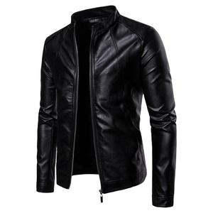 Chaqueta de Cuero para Hombre al por Mayor, Chaqueta de Invierno con Terciopelo, Chaqueta de Motociclista de Cuero Sintético con Capucha Desmontable 2026 - Product Image 1