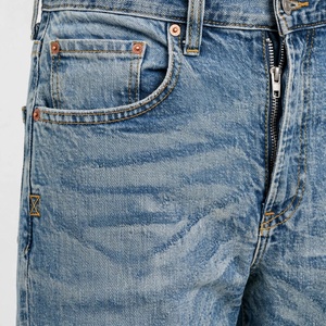 Jeans de Mezclilla para Hombre, Corte Recto, Lavado a la Piedra, Cintura Media, Estilo Casual, Tejido de Algodón, Estilo Primavera - Product Image 6